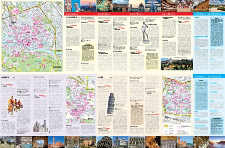 Toskania. Florencja, Siena, Piza. Laminowana mapa samochodowa + Miniprzewodnik wydawnictwa ExpressMap. Strona druga