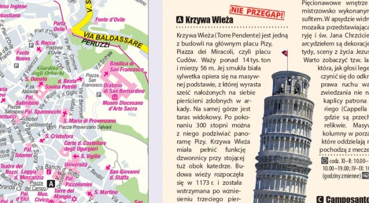 Toskania. Florencja, Siena, Piza. Laminowana mapa samochodowa + Miniprzewodnik wydawnictwa ExpressMap. Fragment 2