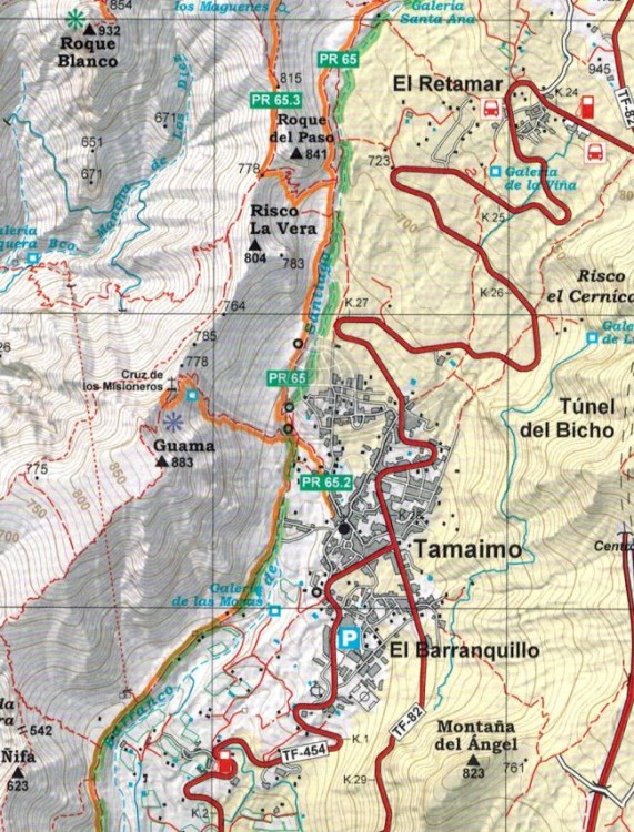 Teneryfa 1:25 000. Zestaw czterech map turystycznych. Mapa 4 - fragment 2