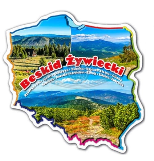 Beskid Żywiecki. Magnes pamiątkowy. WiT
