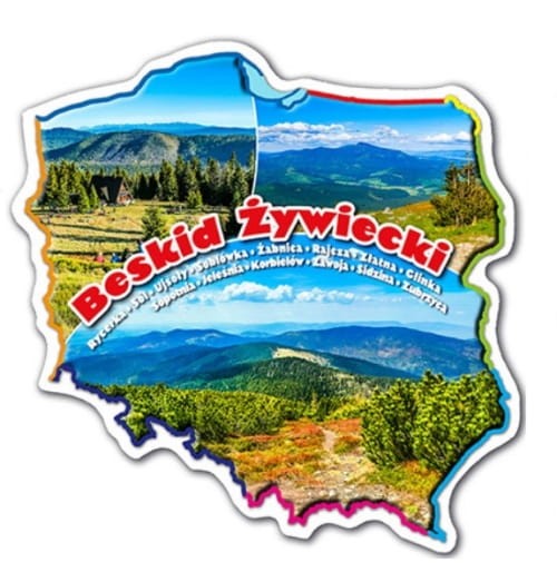 Beskid Żywiecki. Magnes pamiątkowy wydawnictwa WiT