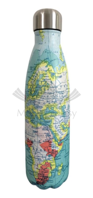 Butelka termiczna. Mapa świata. 500 ml