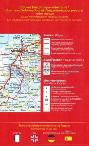 Meksyk 1:2 350 000. Mapa samochodowa 765 wydawnictwa Michelin. Okładka tył