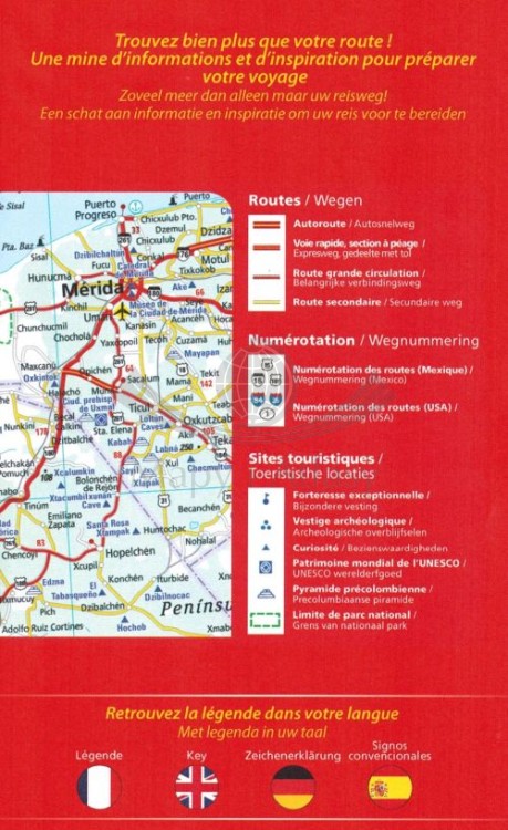 Meksyk 1:2 350 000. Mapa samochodowa 765 wydawnictwa Michelin. Okładka tył