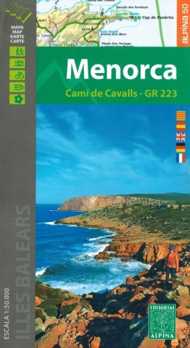 Minorka / Menorca 1:50 000. Mapa turystyczna + przewodnik. Folder - okładka