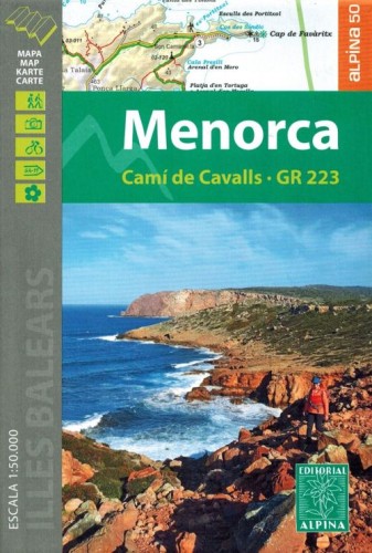 Minorka / Menorca 1:50 000. Mapa turystyczna + przewodnik. Mapa - okładka