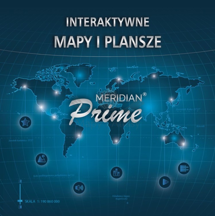Platforma Meridian Prime: Instytucja / Szkoła (wielu użytkowników) na 12 miesięcy. Atlas on-line