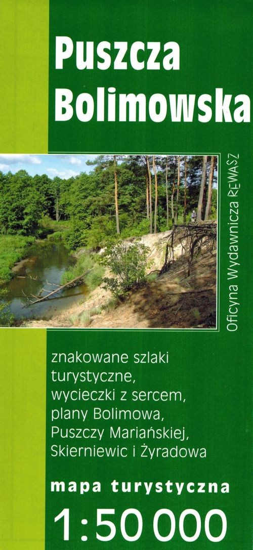 Puszcza Bolimowska 1:50 000. Mapa  turystyczna. Rewasz