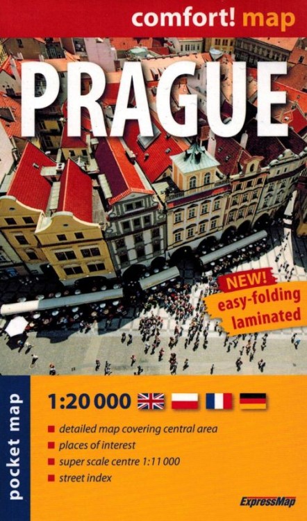 Praga 1:20 000. Laminowana mapa kieszonkowa / Plan miasta wydawnictwa ExpressMap. Okładka