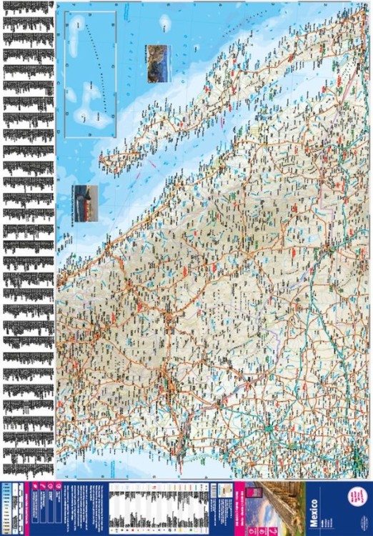 Meksyk 1:2 250 000. Wodoodporna mapa samochodowo-turystyczna wydawnictwa Reise Know-How. Pierwsza strona