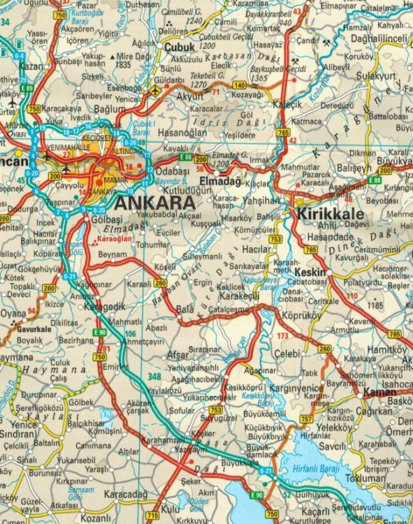 Turcja 1:1 100 000. Wodoodporna mapa samochodowo-turystyczna wydawnictwa Reise Know-How. Fragment 1