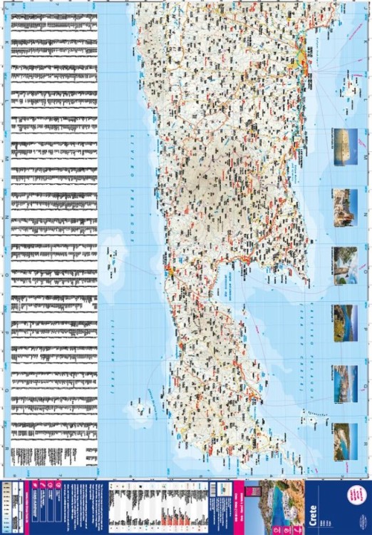 Kreta 1:140 000. Wodoodporna mapa samochodowo-turystyczna wydawnictwa Reise Know-How. Pierwsza strona