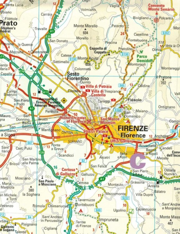 Toskania 1:200 000. Wodoodporna mapa samochodowo-turystyczna wydawnictwa Reise Know-How. Fragment 1
