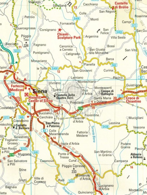 Toskania 1:200 000. Wodoodporna mapa samochodowo-turystyczna wydawnictwa Reise Know-How. Fragment 2