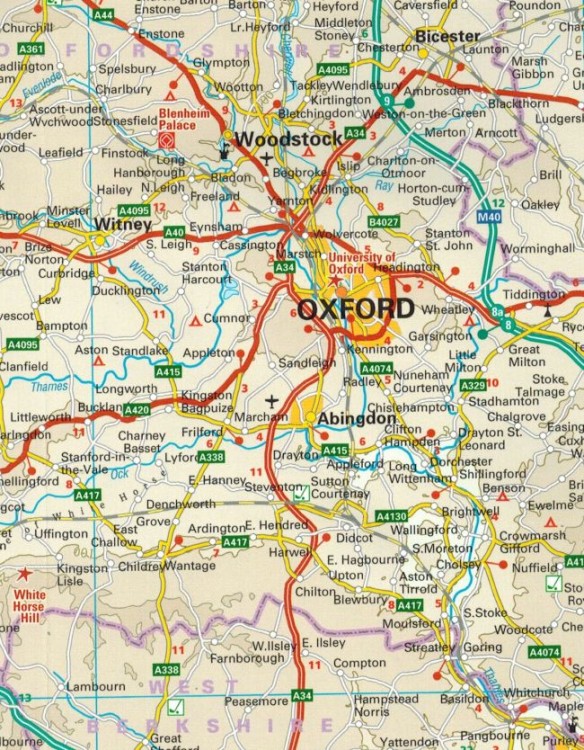 Anglia północna i środkowa 1:400 000. Wodoodporna mapa samochodowo-turystyczna wydawnictwa Reise Know-How. Fragment 1