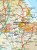 Anglia północna i środkowa 1:400 000. Wodoodporna mapa samochodowo-turystyczna wydawnictwa Reise Know-How. Fragment 2