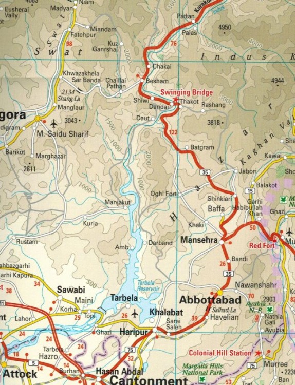 Indie północno-zachodnie 1:1 300 000. Wodoodporna mapa samochodowo-turystyczna wydawnictwa Reise Know-How. Fragment 2