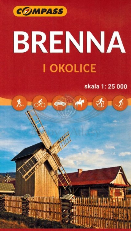 Ustroń, Brenna i okolice. Mapa turystyczna wydawnictwa Compass. Okładka tył