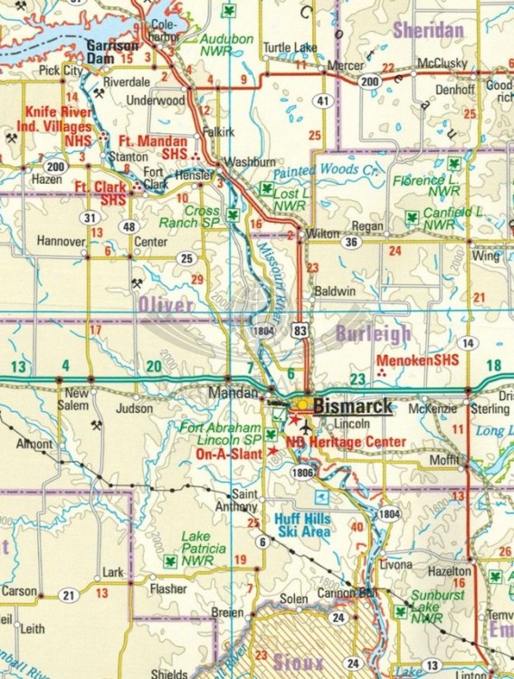 USA, część północna 1:1 250 000. Wodoodporna mapa samochodowo-turystyczna /2/ wydawnictwa Reise Know-How. Fragment 1