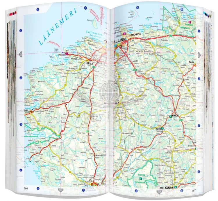 Litwa, Łotwa, Estonia 3 w 1. Przewodnik, atlas i laminowana mapa wydawnictwa ExpressMap. Przykładowe strony 6
