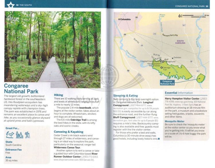 Floryda i południowe Parki Narodowe / Florida & the South's National Parks. Przewodnik wydawnictwa Lonely Planet. Przykładowe strony 2