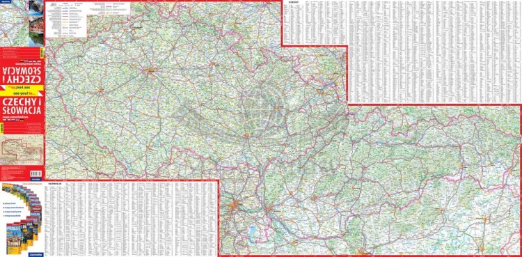 Czechy i Słowacja 1:550 000. Mapa samochodowa wydawnictwa ExpressMap. Pierwsza strona