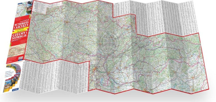 Czechy i Słowacja 1:550 000. Mapa samochodowa wydawnictwa ExpressMap. Składanie mapy
