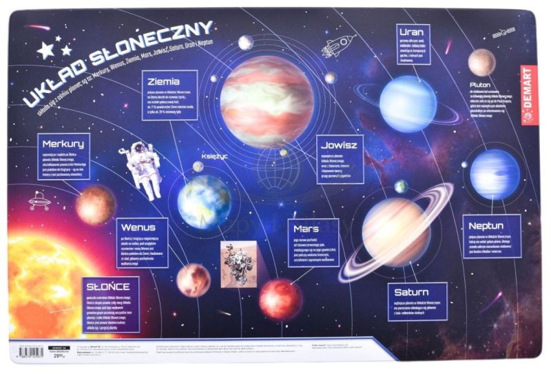 Układ słoneczny. Podkładka na biurko. Demart