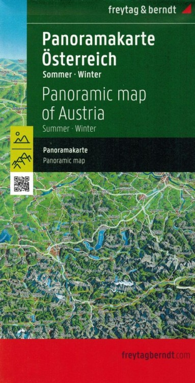 Austria. Mapa panoramiczna wydawnictwa Freytag & Berndt. Okładka