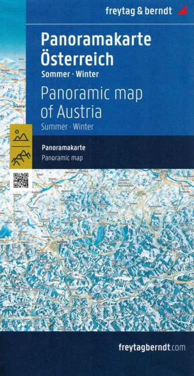 Austria. Mapa panoramiczna wydawnictwa Freytag & Berndt. Okładka 2