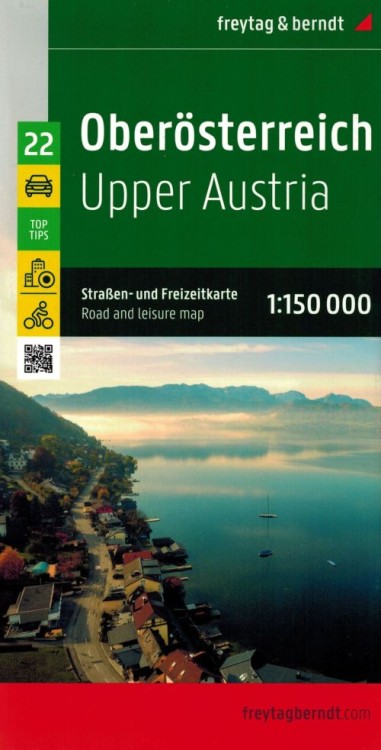 Górna Austria / Oberosterreich 1:150 000. Mapa samochodowo-turystyczna wydawnictwa Freytag & Berndt. Okładka