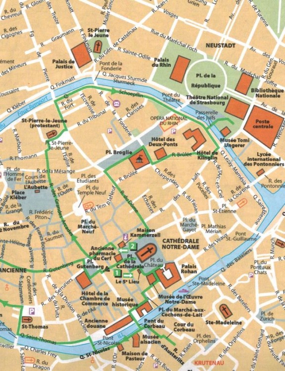 Alzacja i Lotaryngia 1:200 000. Mapa samochodowo-turystyczna 516 wydawnictwa Michelin. Fragment 3
