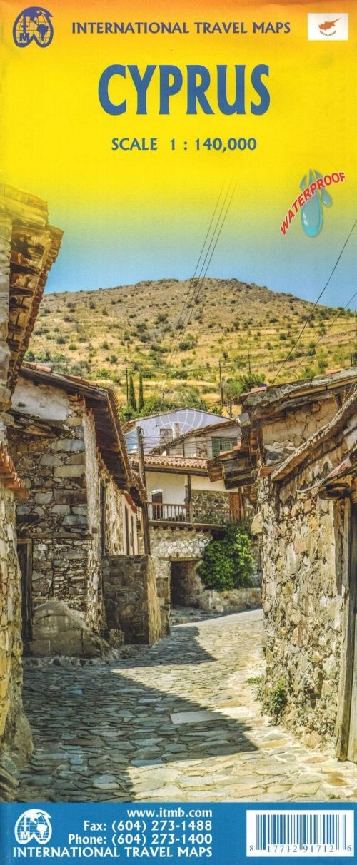 Cypr. Wodoodporna mapa samochodowo-turystyczna. ITMB