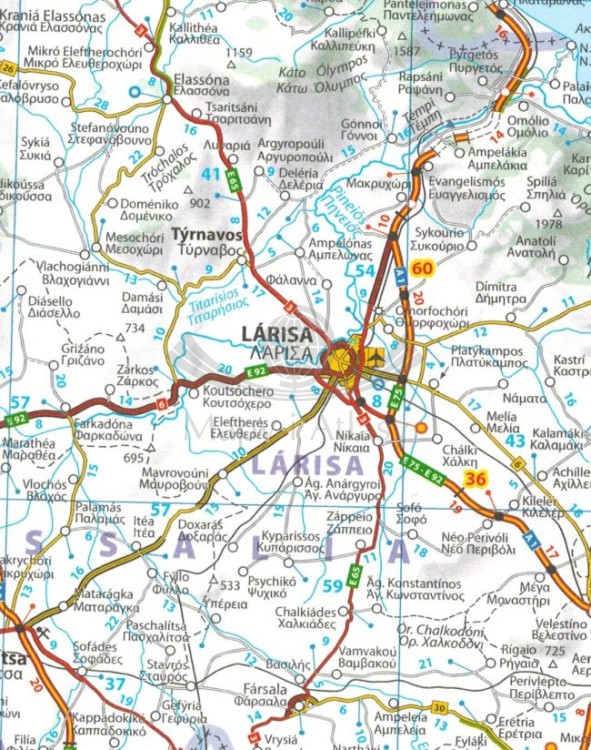 Grecja 1:700 000. Mapa samochodowo-turystyczna 737 wydawnictwa Michelin. Fragment 1
