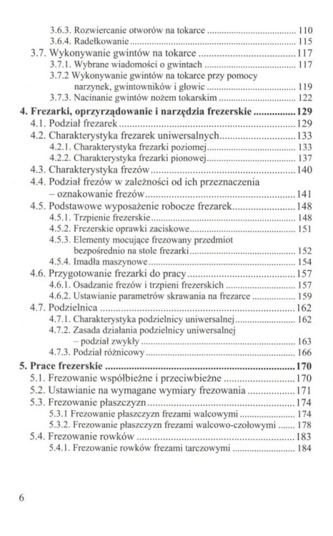 Toczenie i frezowanie. Poradnik wydawnictwa KaBe. Spis treści 2