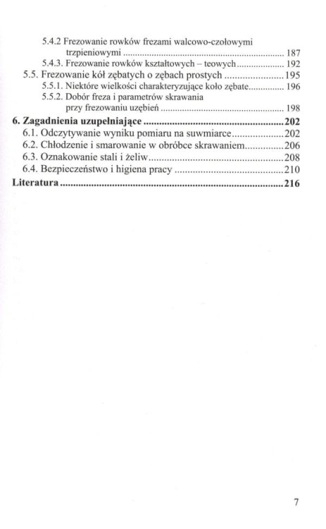 Toczenie i frezowanie. Poradnik wydawnictwa KaBe. Spis treści 3