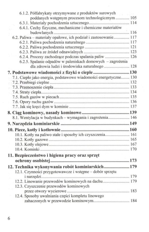 Podstawy kominiarstwa. Poradnik wydawnictwa KaBe. Spis treści 2