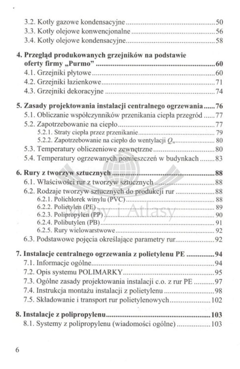 Instalacje centralnego ogrzewania. Poradnik wydawnictwa KaBe. Spis treści 2