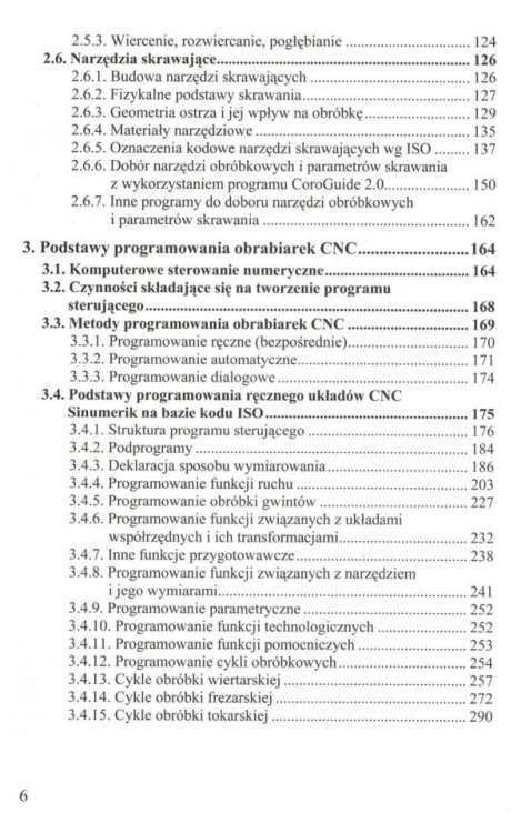 Obsługa i programowanie obrabiarek CNC. Podręcznik operatora. Poradnik wydawnictwa KaBe. Spis treści 2