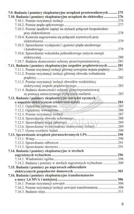 Badania i pomiary elektroenergetyczne dla praktyków. Poradnik wydawnictwa KaBe. Spis treści 5