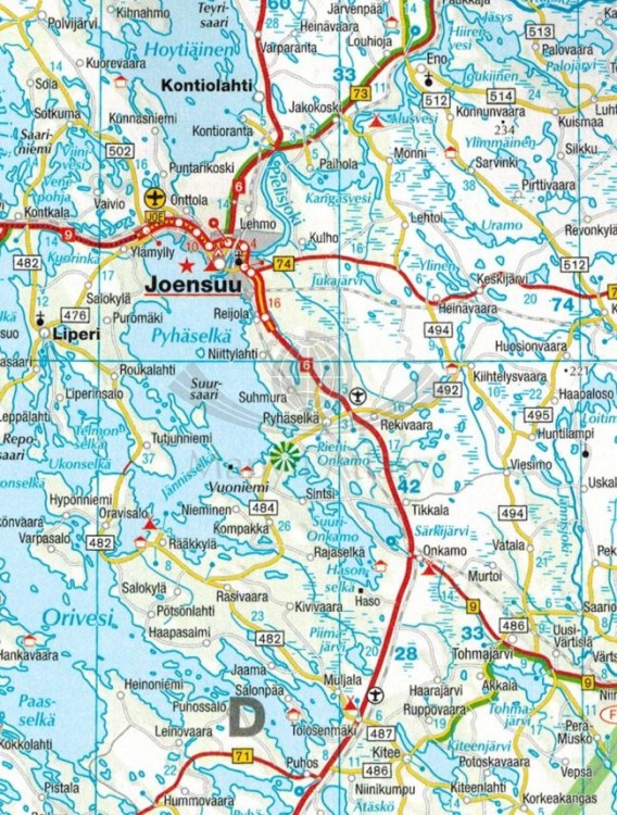 Europa 1:800 000. Atlas samochodowy wydawnictwa Falk. Fragment 1