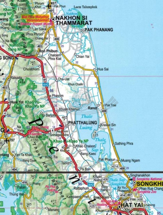 Tajlandia. Laminowana mapa samochodowo-turystyczna + Miniprzewodnik wydawnictwa ExpressMap. Fragment 2