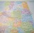 Europa - kody pocztowe. Mapa kodowa. Podkładka na biurko. Biuwar z notatnikiem wydawnictwa ArtGlob. Fragment 1