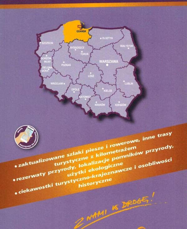 Trójmiejski Park Krajobrazowy i okolice. Mapa turystyczna wydawnictwa Cartomedia. Okładka tył