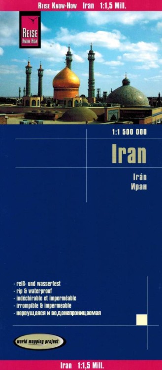 Iran 1:1 500 000. Wodoodporna mapa samochodowa wydawnictwa Reise Know-How. Okładka
