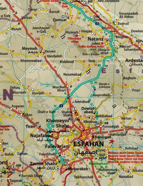 Iran 1:1 500 000. Wodoodporna mapa samochodowa wydawnictwa Reise Know-How. Fragment 2