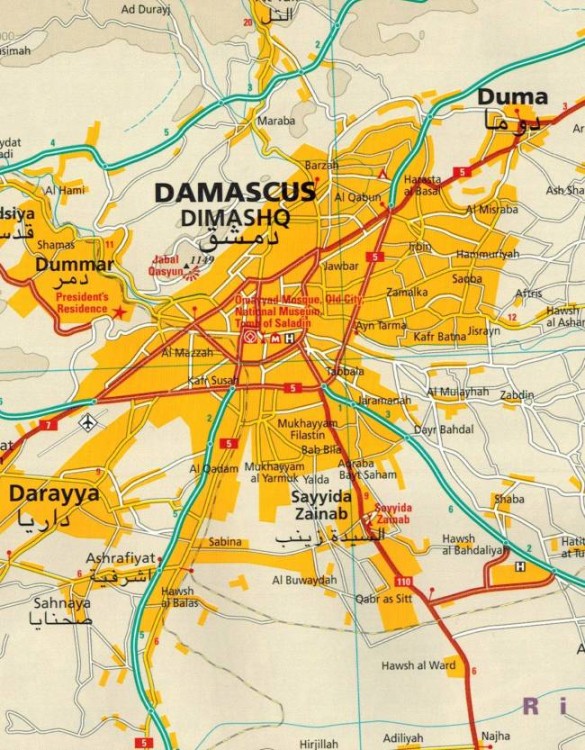 Liban 1:200 000. Wodoodporna mapa samochodowo-turystyczna wydawnictwa Reise Know-How. Fragment 2
