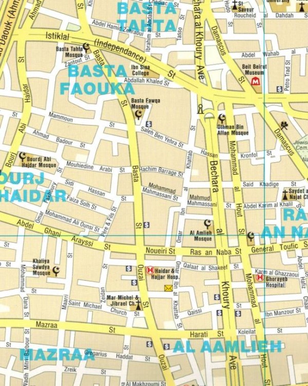 Liban 1:200 000. Wodoodporna mapa samochodowo-turystyczna wydawnictwa Reise Know-How. Fragment 3