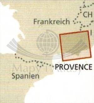 Prowansja 1:250 000. Wodoodporna mapa samochodowo-turystyczna wydawnictwa Reise Know-How. Zasięg