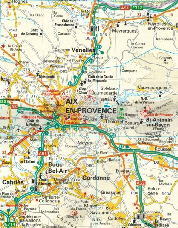 Prowansja 1:250 000. Wodoodporna mapa samochodowo-turystyczna wydawnictwa Reise Know-How. Fragment 1